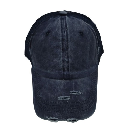 Blue fashion washed cotton duck Tongue sun shade baseball cap