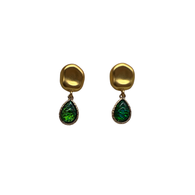 Vintage Drop-shaped Dangle Drop Earrings For Women Gold Tone Dainty Statement Earrings