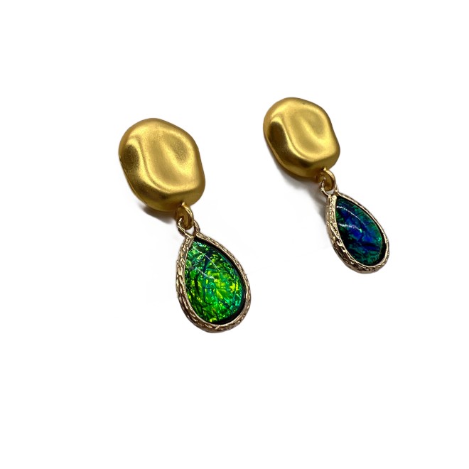 Vintage Drop-shaped Dangle Drop Earrings For Women Gold Tone Dainty Statement Earrings