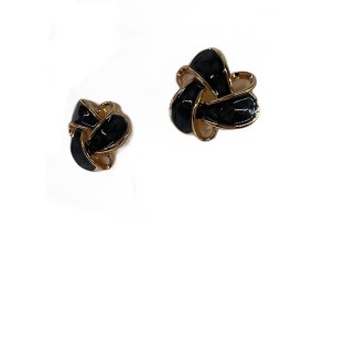 Vintage Blue Triangle Stud Earrings For Women Gold Tone Dainty Statement Earrings