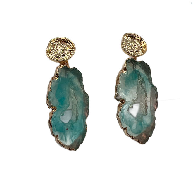 Vintage Irregular Shape Drop Earrings For Women Gold Tone Dainty Statement Earrings