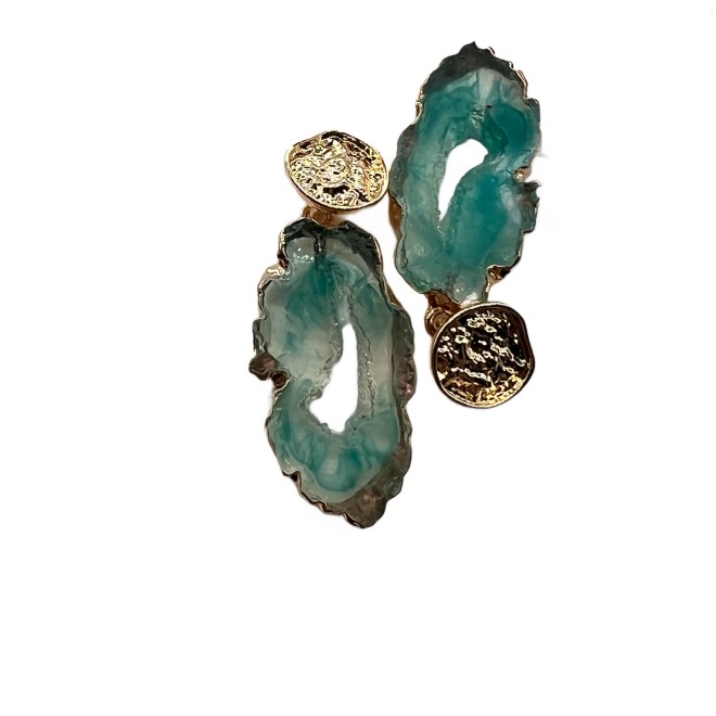 Vintage Irregular Shape Drop Earrings For Women Gold Tone Dainty Statement Earrings