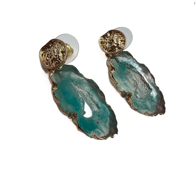 Vintage Irregular Shape Drop Earrings For Women Gold Tone Dainty Statement Earrings