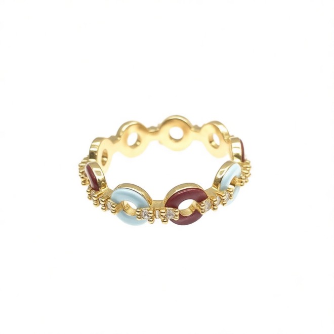 Vintage Flower Open Statement Ring For Women, Gold-Toned Adjustable Expandable Ring