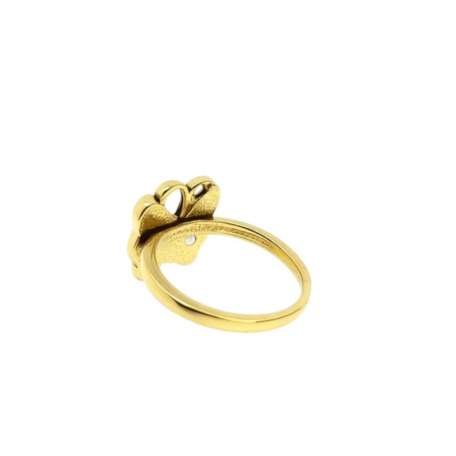 Vintage Butterfly Open Statement Ring For Women,Gold-Toned Adjustable Expandable Ring